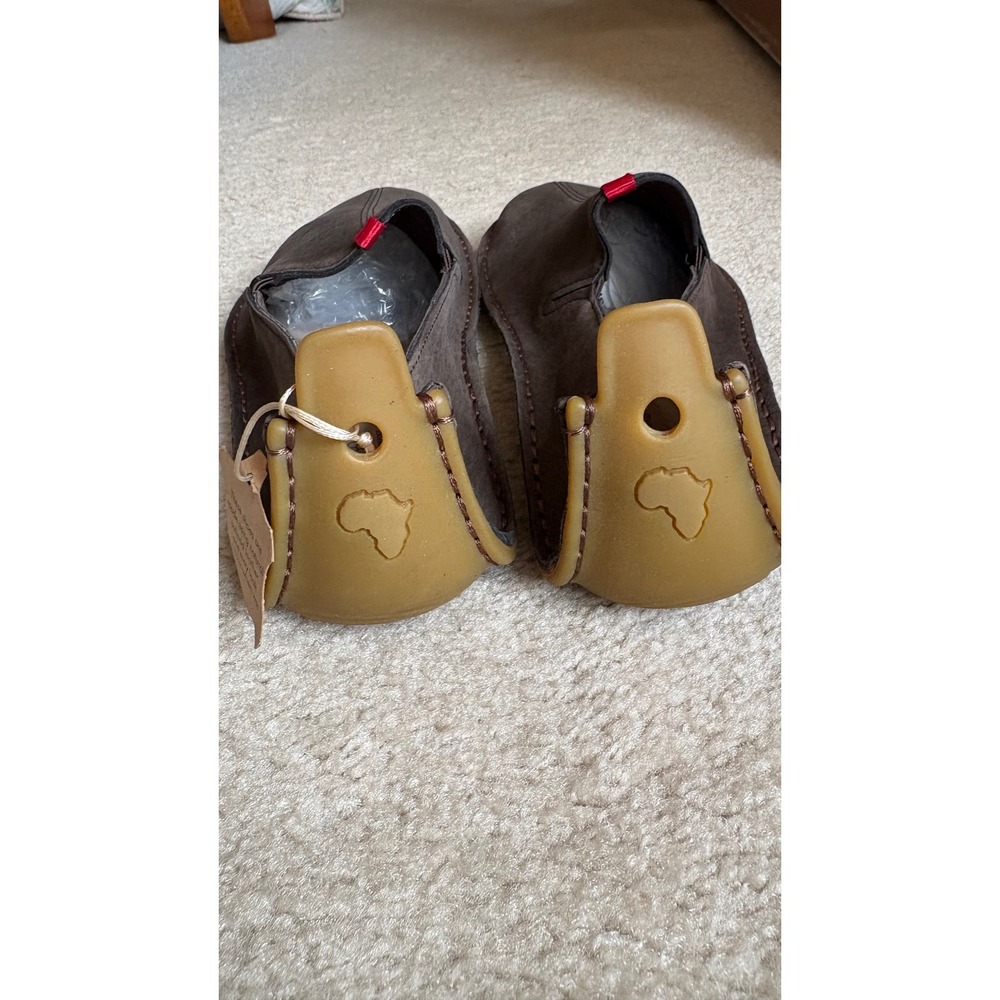 Vivobarefoot Soul of Africa Leather Slip On Shoes Brown Pittards Wild Hide 40L - Picture 5 of 13